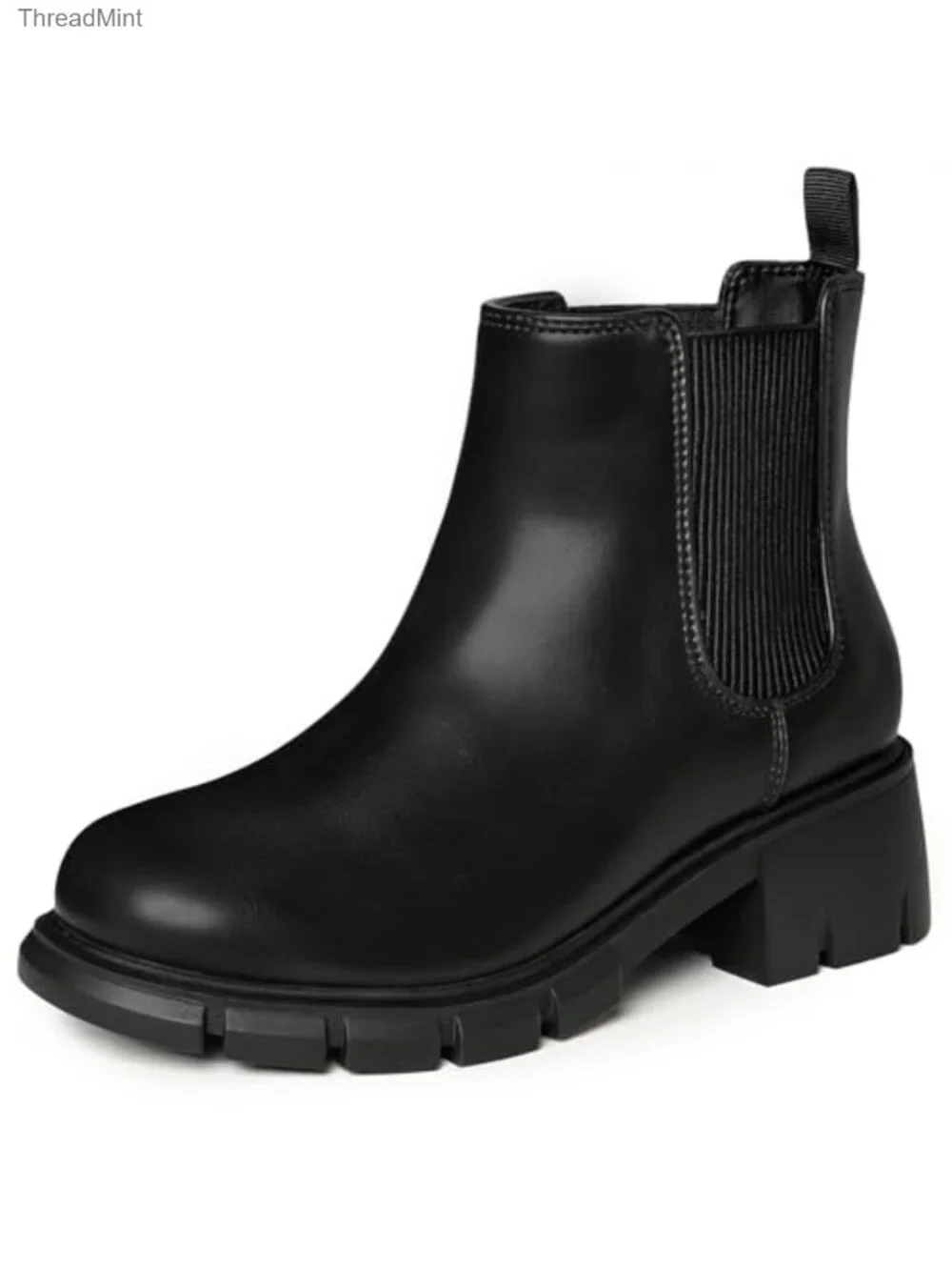Girls Chelsea Ankle Boots - PU Leather Slip-On Fall Winter Shoes